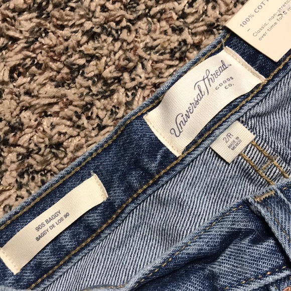 🐠Universal Thread 90’s Baggy Relaxed Fit Blue Jeans Size 2 | NWT! - Picture 6 of 7